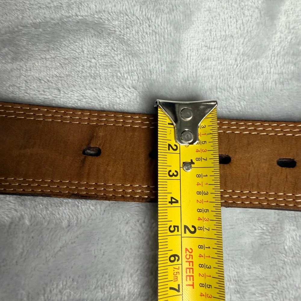 Carhartt Mens Brown Genuine Italian Leather Belt Size 40 Workwear 2202